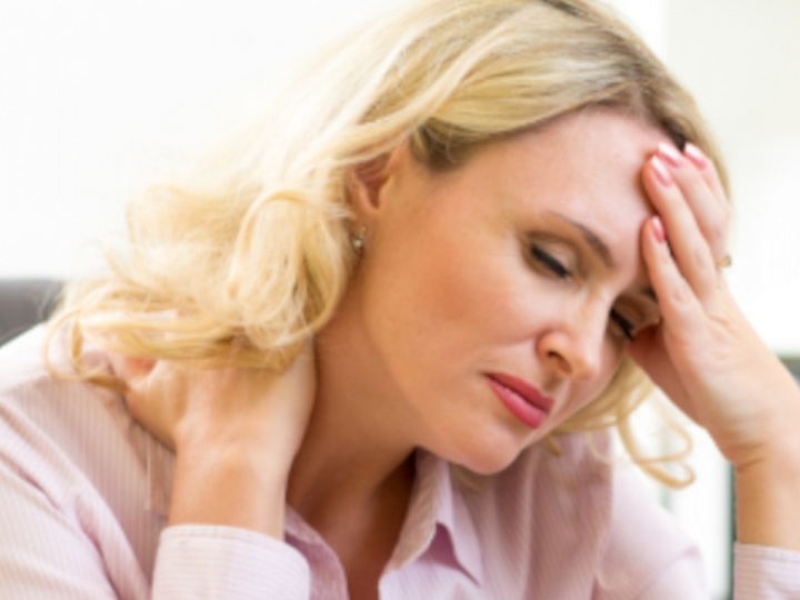 Stiff cervical spine, headaches